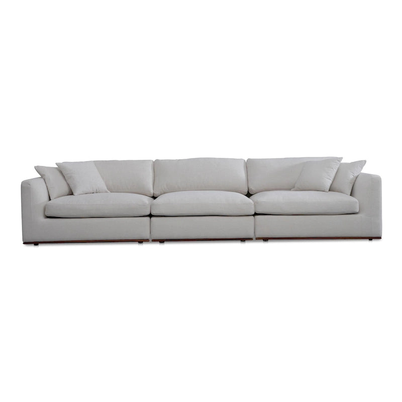 Rio Modular Sofa With Rubber Wood Base - 136.2W x41D x23.6H
