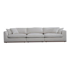 Rio Modular Sofa With Rubber Wood Base - 136.2W x41D x23.6H