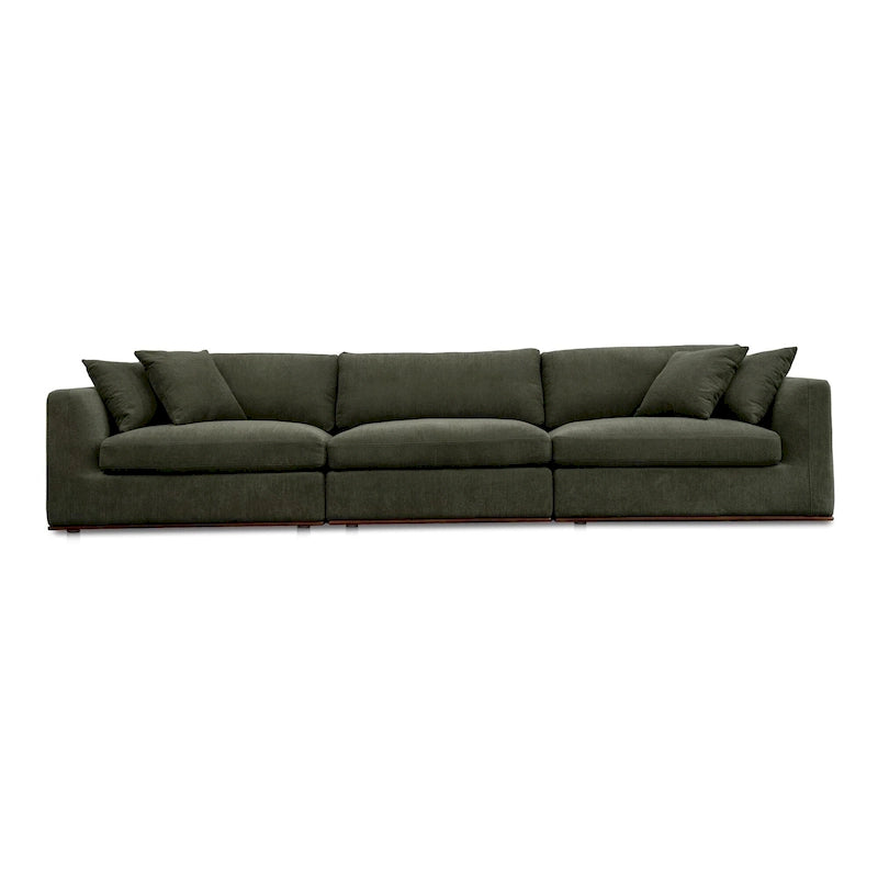 Rio Modular Sofa With Rubber Wood Base - 136.2W x41D x23.6H