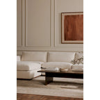 Rio Modular Sofa With Rubber Wood Base - 136.2W x41D x23.6H