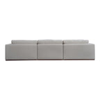 Rio Modular Sofa With Rubber Wood Base - 136.2W x41D x23.6H