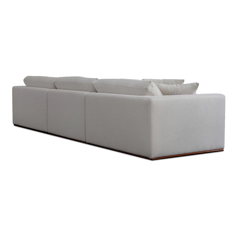 Rio Modular Sofa With Rubber Wood Base - 136.2W x41D x23.6H