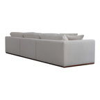 Rio Modular Sofa With Rubber Wood Base - 136.2W x41D x23.6H