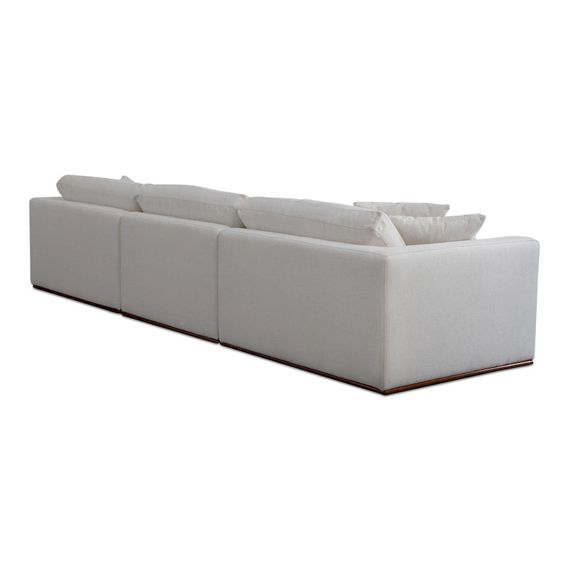 Rio Modular Sofa With Rubber Wood Base - 136.2W x41D x23.6H