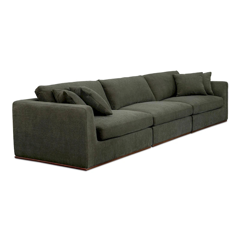 Rio Modular Sofa With Rubber Wood Base - 136.2W x41D x23.6H
