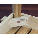 Solid Bamboo Spa Style Corner Bench