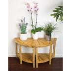 Solid Bamboo Spa Style Corner Bench