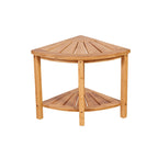 Solid Bamboo Spa Style Corner Bench