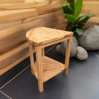 Solid Bamboo Spa Style Corner Bench