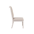 Modern 20 Upholstered Armless Side Chair with Wood Legs and Button Tufted Cushion (2-Pack)