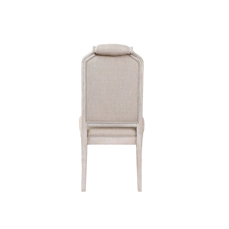 Modern 20 Upholstered Armless Side Chair with Wood Legs and Button Tufted Cushion (2-Pack)