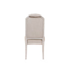 Modern 20 Upholstered Armless Side Chair with Wood Legs and Button Tufted Cushion (2-Pack)
