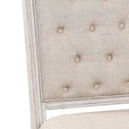 Modern 20 Upholstered Armless Side Chair with Wood Legs and Button Tufted Cushion (2-Pack)