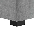 Gray Modern 53.5 Chaise Lounge Chair with Solid Wood Legs and Pillows for Living Room