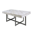 Contemporary Steel 2-Piece Storage Coffee Table