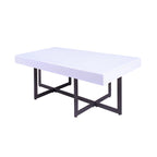 Contemporary Steel 2-Piece Storage Coffee Table