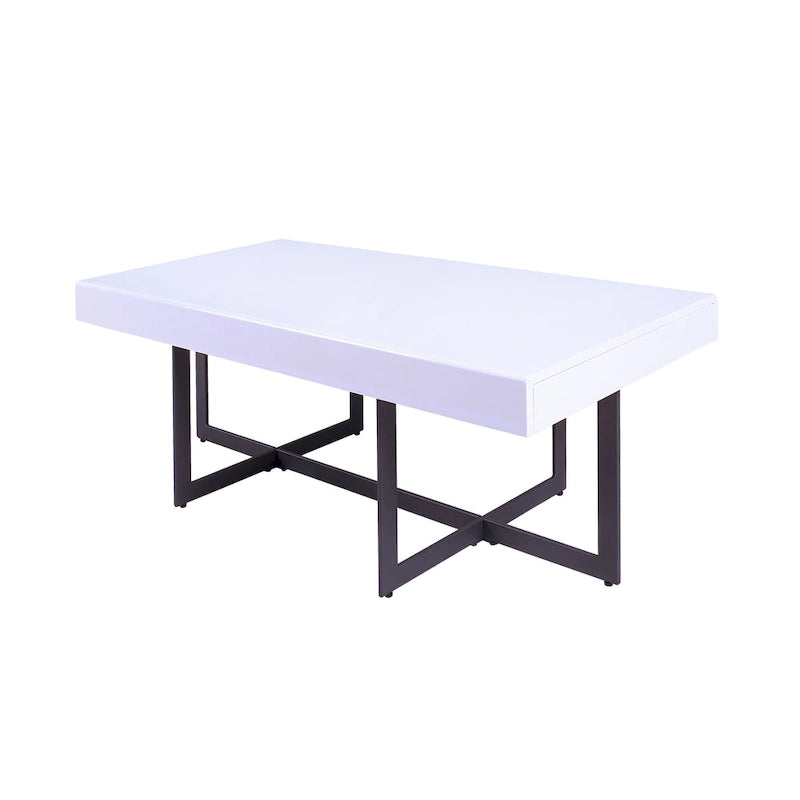 Contemporary Steel 2-Piece Storage Coffee Table