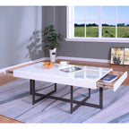 Contemporary Steel 2-Piece Storage Coffee Table