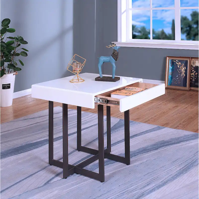 Contemporary Steel 2-Piece Storage Coffee Table