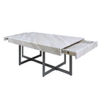 Contemporary Steel 2-Piece Storage Coffee Table