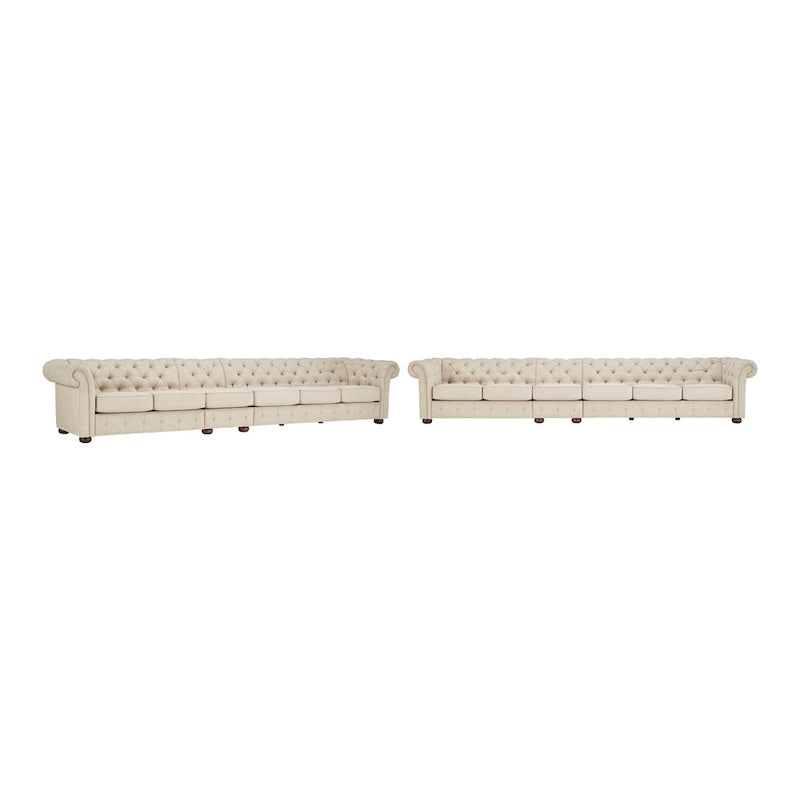 4-Seat Modular Chesterfield Sofa