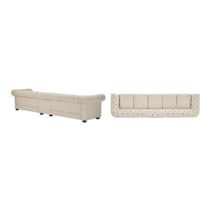 4-Seat Modular Chesterfield Sofa
