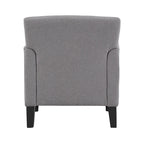 Modern Accent Chair with Flared Arms and Wood Grain Feet