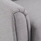Modern Accent Chair with Flared Arms and Wood Grain Feet