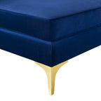 Channel Tufted Performance Velvet 4-Seater Sofa