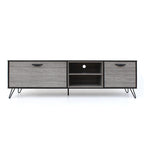 3-pc. Grey Faux Wood Entertainment Center