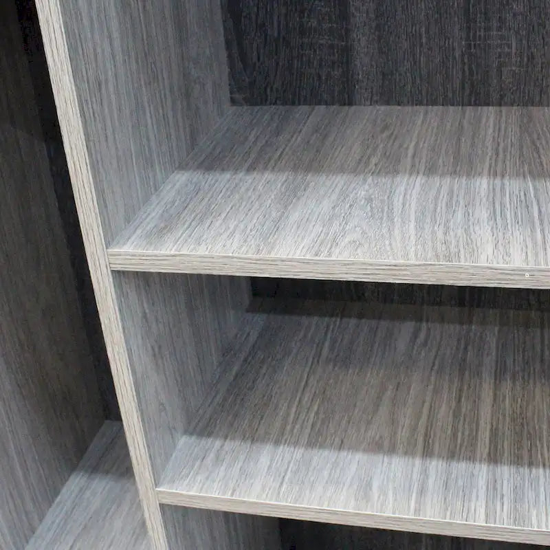3-pc. Grey Faux Wood Entertainment Center