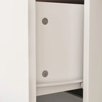 Wardrobe Armoire Wooden Closet with Mirror Storage Cubes Hanging Rod