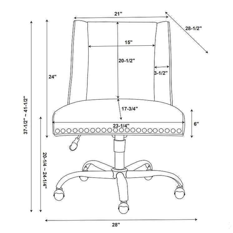 Charcoal Office Swivel Chair