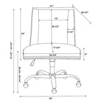Charcoal Office Swivel Chair