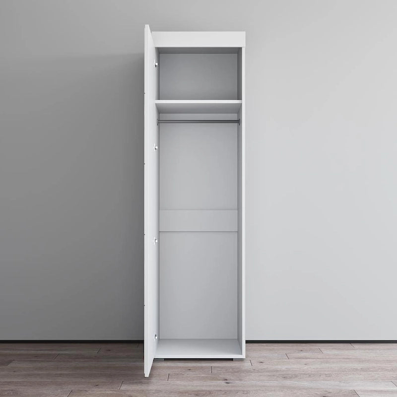 3EX Glass Front Wardrobe Armoire