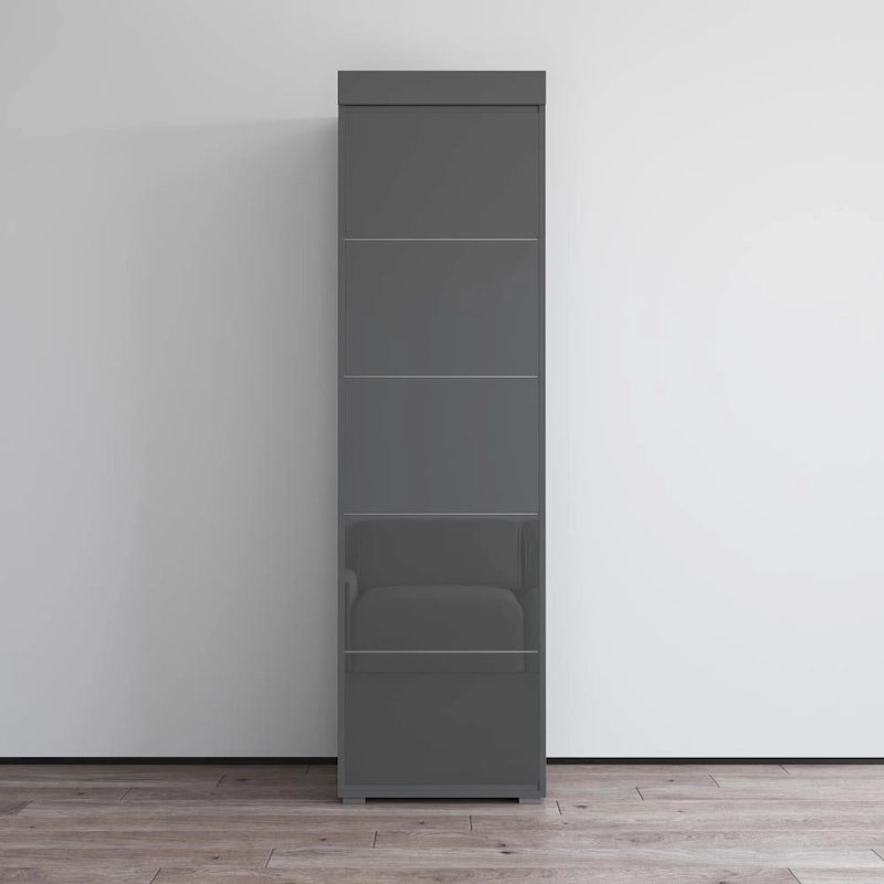3EX Glass Front Wardrobe Armoire