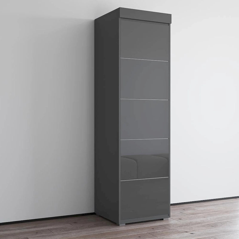 3EX Glass Front Wardrobe Armoire