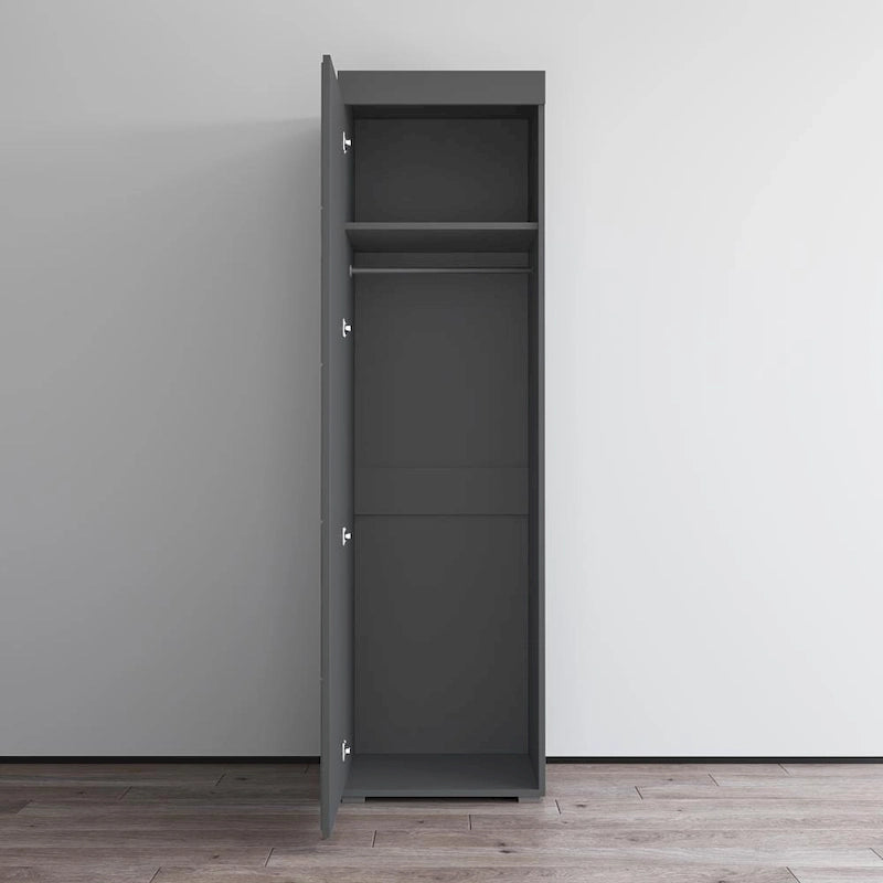 3EX Glass Front Wardrobe Armoire