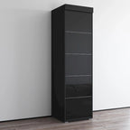 3EX Glass Front Wardrobe Armoire