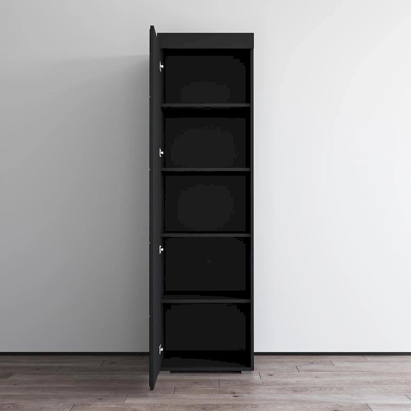 3EX Glass Front Wardrobe Armoire