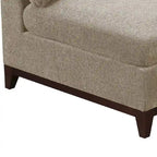 Fabric Corner Wedge with Tufted Back Pillow, Gray