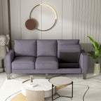 Modern Living Room Furniture Sofa in Beige Fabric 2+3