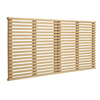 Wall Mount King Headboard with Wood Grain Slatted Detail