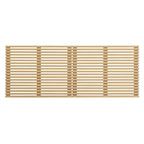 Wall Mount King Headboard with Wood Grain Slatted Detail