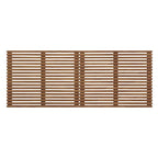 Wall Mount King Headboard with Wood Grain Slatted Detail