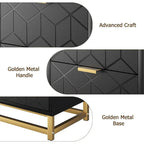 3 Drawer Dresser, with Metal Legs