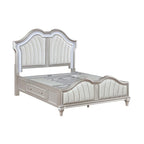 Silver Oak and Ivory 5-piece Storage Bed