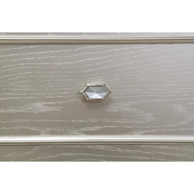 Silver Oak and Ivory 5-piece Storage Bed
