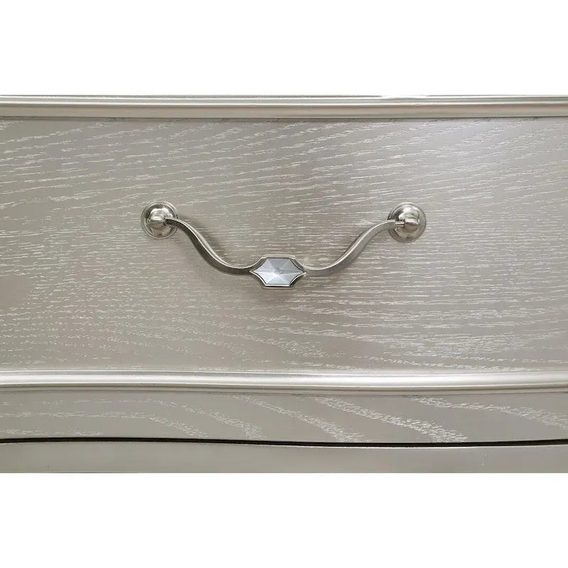 Silver Oak and Ivory 5-piece Storage Bed