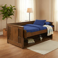 Artisan Desk Bed with USB Ports and AC Outlet, Black Walnut